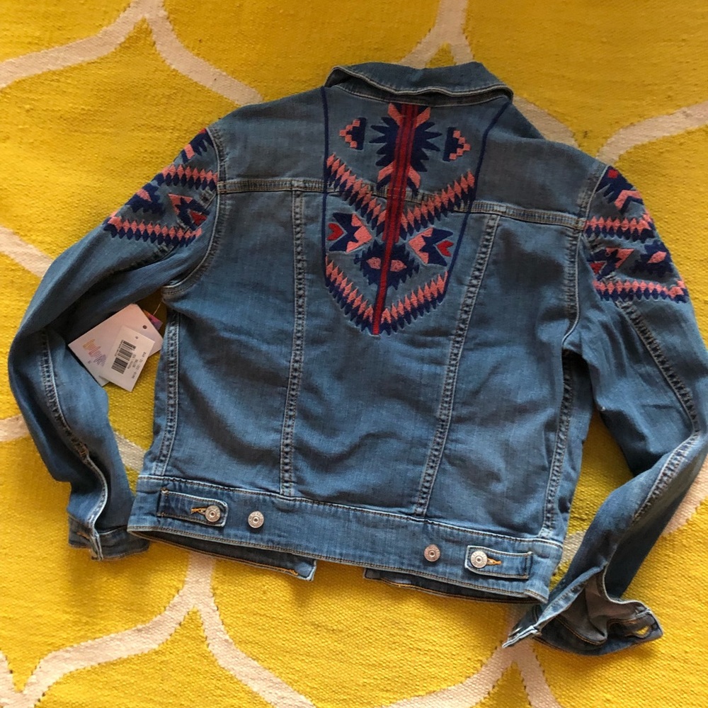 NWT Aztec denim jacket